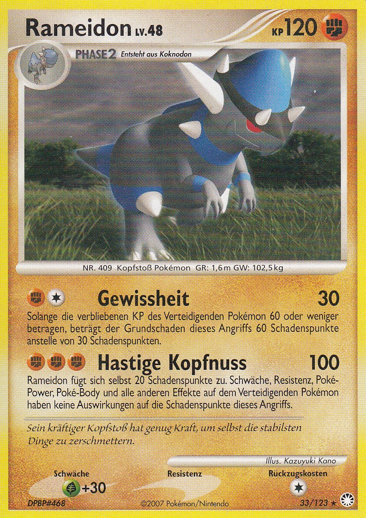 Rameidon 33 — Mysterious Treasures (German Pokémon TCG card)
