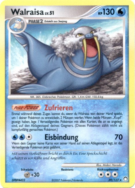 Walraisa 39 — Mysterious Treasures (German Pokémon TCG card)