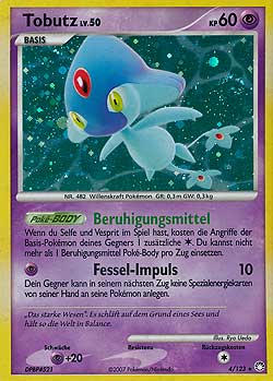 Tobutz 4 — Mysterious Treasures (German Pokémon TCG card)