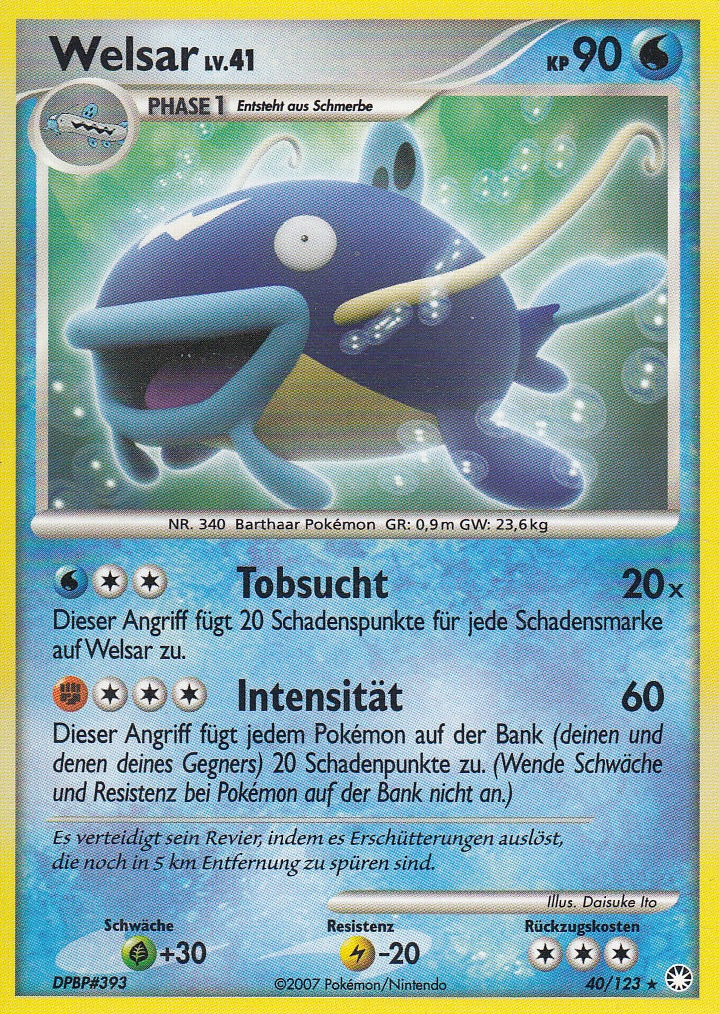 Welsar 40 — Mysterious Treasures (German Pokémon TCG card)