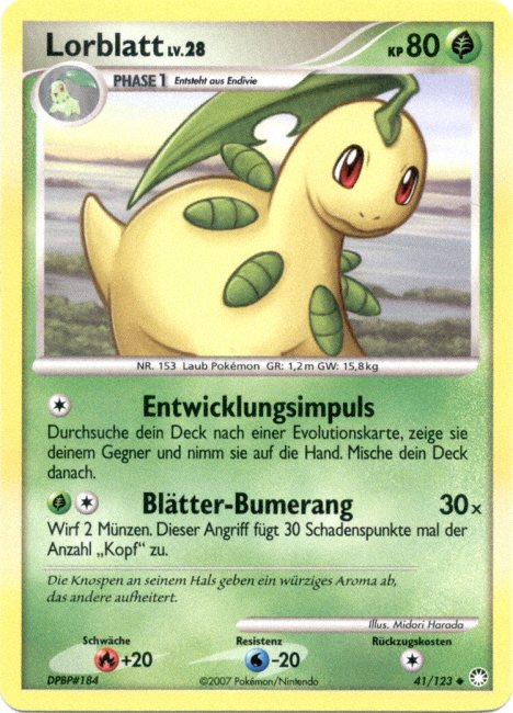 Lorblatt 41 — Mysterious Treasures (German Pokémon TCG card)