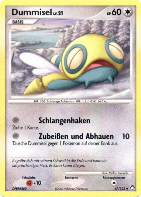 Dummisel 47 — Mysterious Treasures (German Pokémon TCG card)