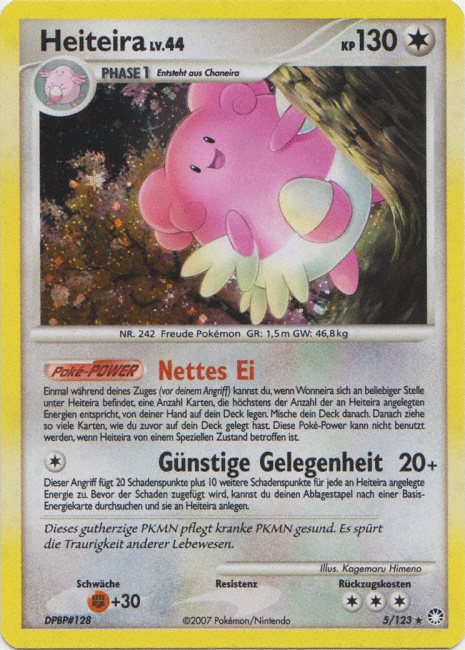 Heiteira 5 — Mysterious Treasures (German Pokémon TCG card)