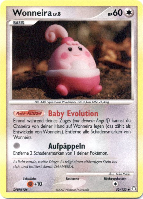 Wonneira 52 — Mysterious Treasures (German Pokémon TCG card)