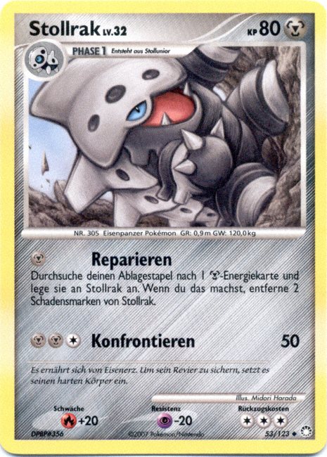 Stollrak 53 — Mysterious Treasures (German Pokémon TCG card)