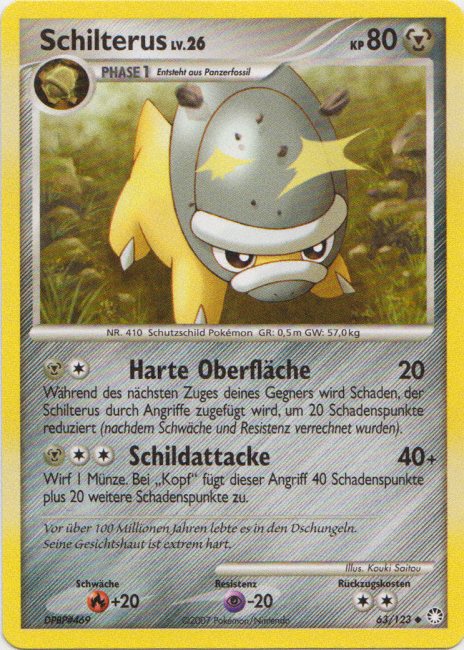 Schilterus 63 — Mysterious Treasures (German Pokémon TCG card)