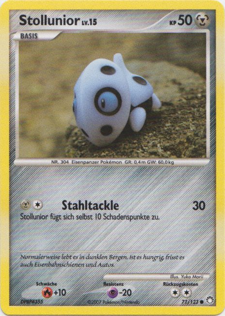 Stollunior 71 — Mysterious Treasures (German Pokémon TCG card)
