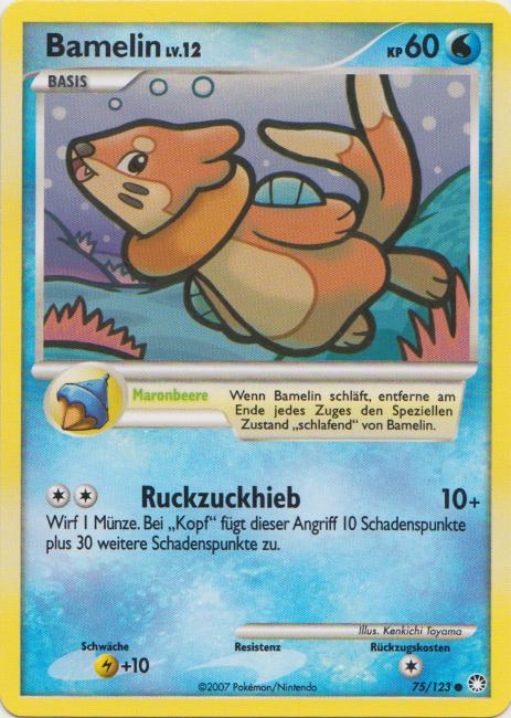 Bamelin 75 — Mysterious Treasures (German Pokémon TCG card)