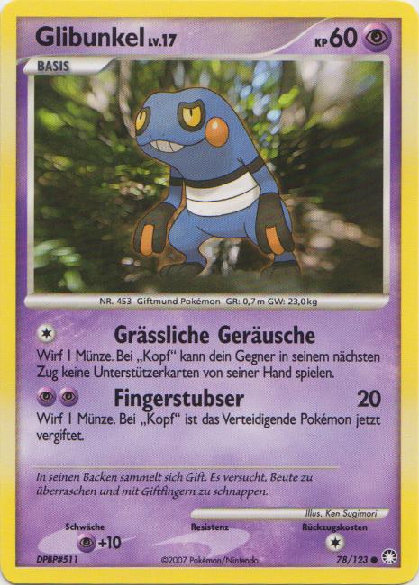 Glibunkel 78 — Mysterious Treasures (German Pokémon TCG card)