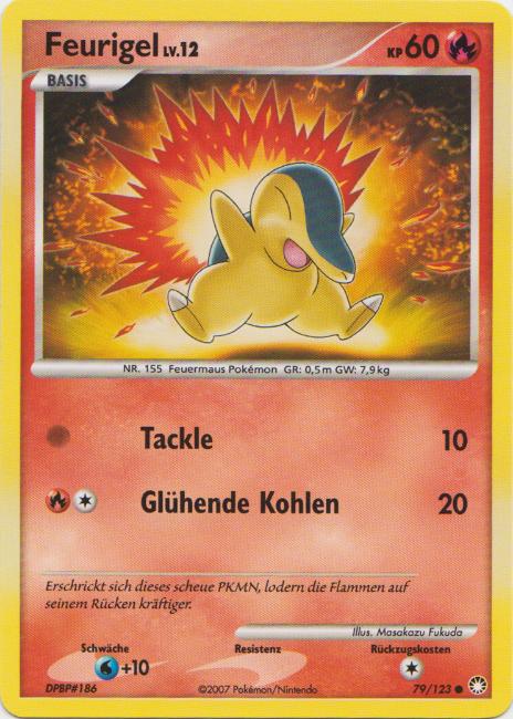 Feurigel 79 — Mysterious Treasures (German Pokémon TCG card)