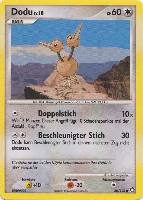 Dodu 80 — Mysterious Treasures (German Pokémon TCG card)