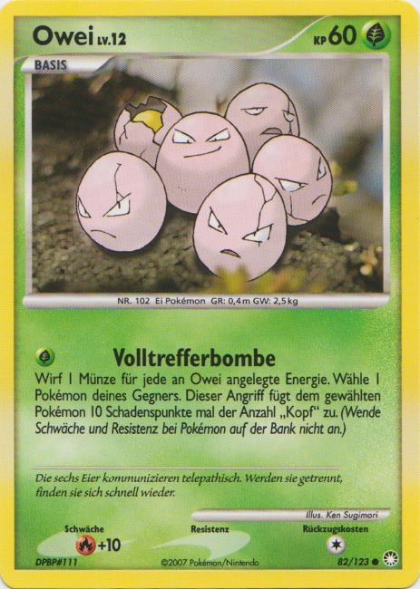 Owei 82 — Mysterious Treasures (German Pokémon TCG card)