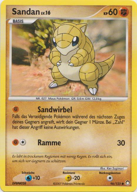 Sandan 96 — Mysterious Treasures (German Pokémon TCG card)