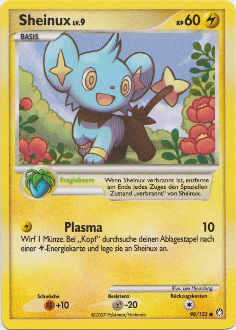 Sheinux 98 — Mysterious Treasures (German Pokémon TCG card)