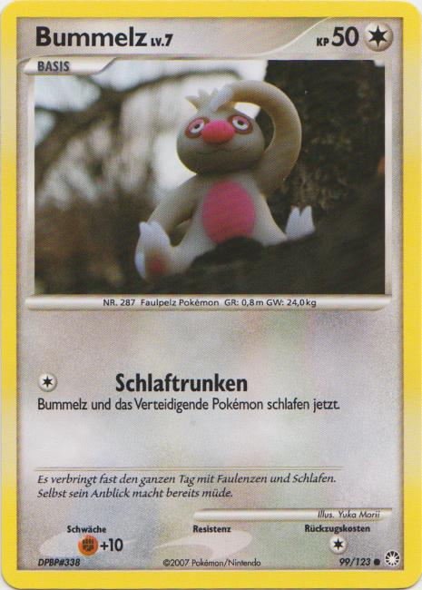 Bummelz 99 — Mysterious Treasures (German Pokémon TCG card)