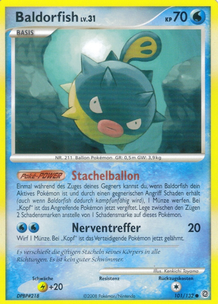 Baldorfish 101 — Secret Wonders (German Pokémon TCG card)