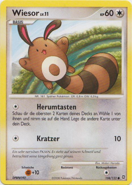 Wiesor 104 — Secret Wonders (German Pokémon TCG card)
