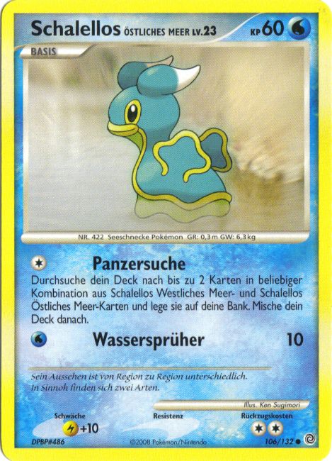 Schalellos Östliches Meer 106 — Secret Wonders (German Pokémon TCG card)