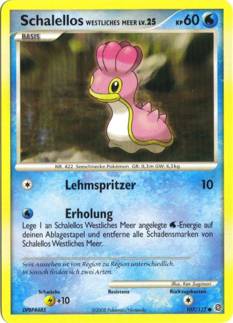 Schalellos Westliches Meer 107 — Secret Wonders (German Pokémon TCG card)