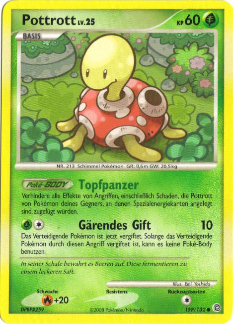 Pottrott 109 — Secret Wonders (German Pokémon TCG card)