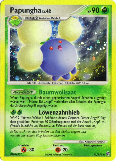 Papungha 11 — Secret Wonders (German Pokémon TCG card)