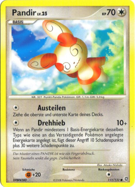 Pandir 111 — Secret Wonders (German Pokémon TCG card)