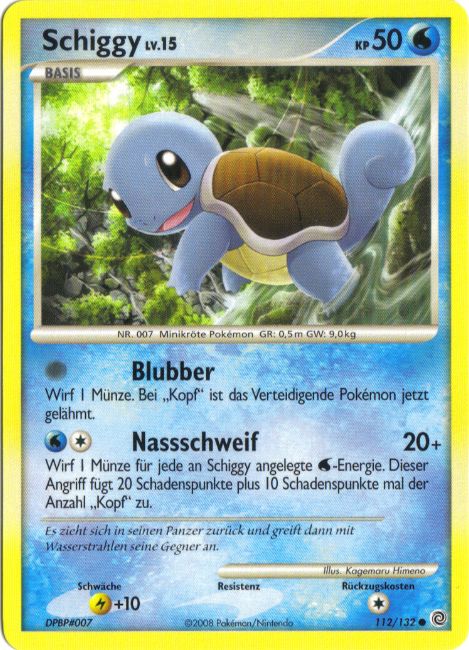 Schiggy 112 — Secret Wonders (German Pokémon TCG card)