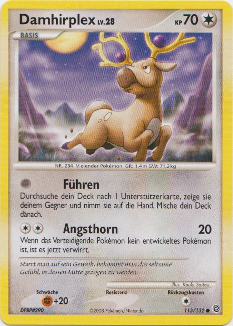 Damhirplex 113 — Secret Wonders (German Pokémon TCG card)