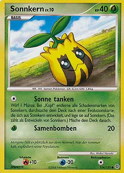 Sonnkern 114 — Secret Wonders (German Pokémon TCG card)