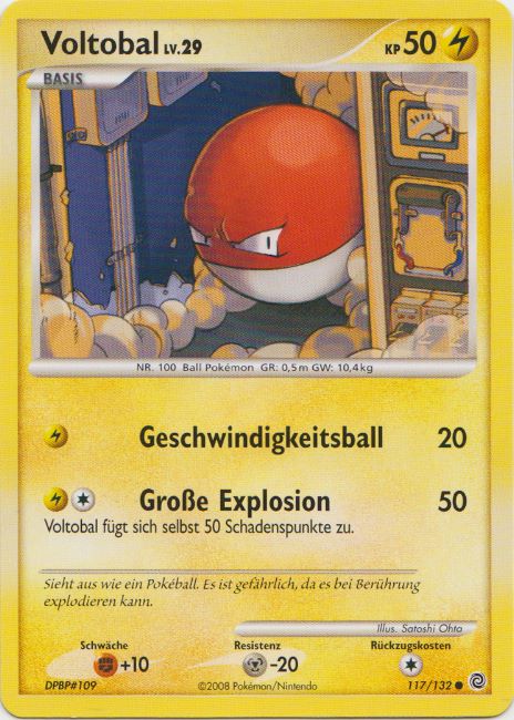 Voltobal 117 — Secret Wonders (German Pokémon TCG card)