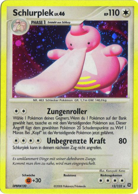 Schlurplek 12 — Secret Wonders (German Pokémon TCG card)