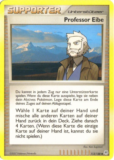 Professor Eibe 123 — Secret Wonders (German Pokémon TCG card)