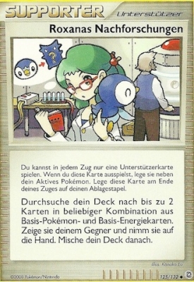 Roxanas Nachforschungen 125 — Secret Wonders (German Pokémon TCG card)