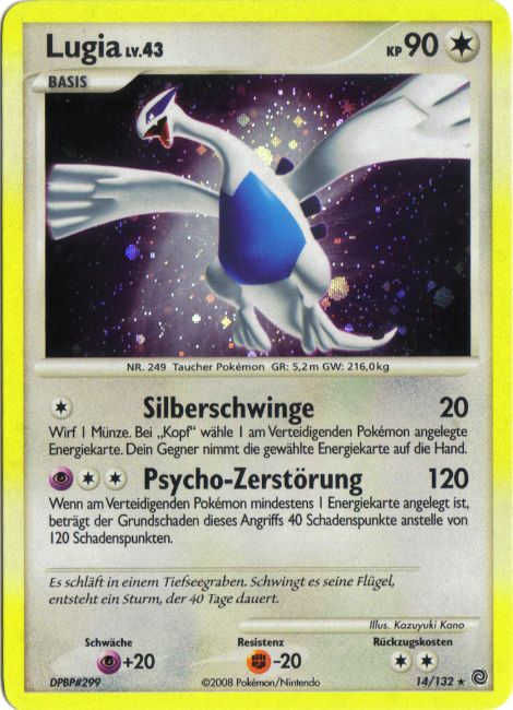 Lugia 14 — Secret Wonders (German Pokémon TCG card)