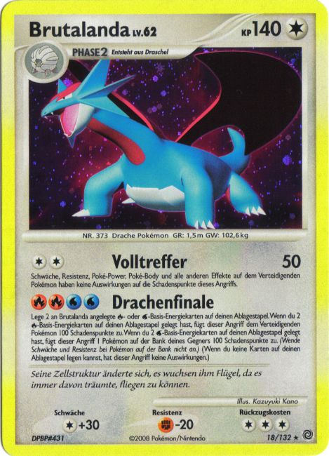 Brutalanda 18 — Secret Wonders (German Pokémon TCG card)