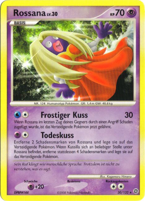 Rossana 30 — Secret Wonders (German Pokémon TCG card)