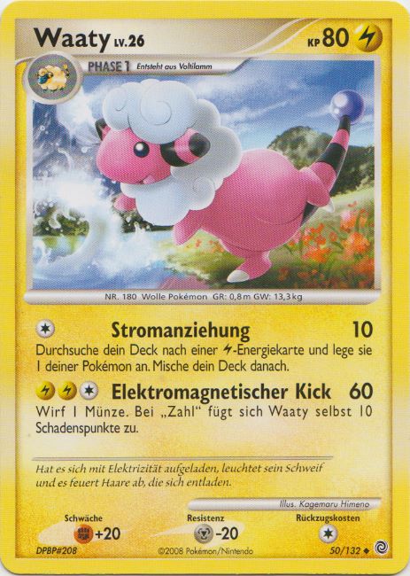Waaty 50 — Secret Wonders (German Pokémon TCG card)