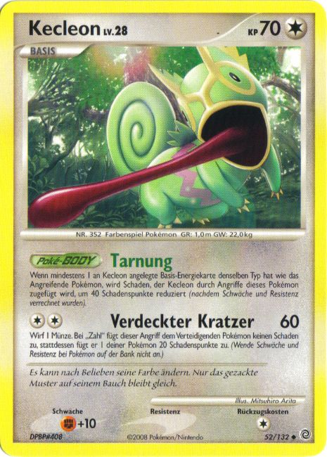 Kecleon 52 — Secret Wonders (German Pokémon TCG card)