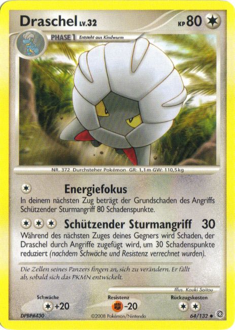 Draschel 64 — Secret Wonders (German Pokémon TCG card)