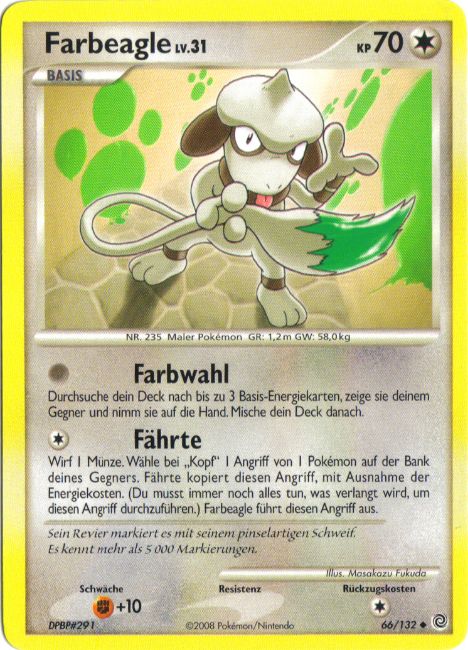 Farbeagle 66 — Secret Wonders (German Pokémon TCG card)