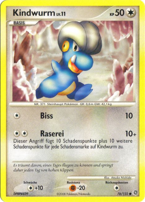 Kindwurm 76 — Secret Wonders (German Pokémon TCG card)