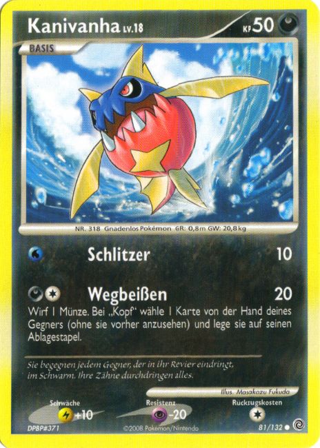 Kanivanha 81 — Secret Wonders (German Pokémon TCG card)