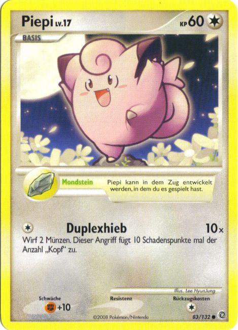 Piepi 83 — Secret Wonders (German Pokémon TCG card)