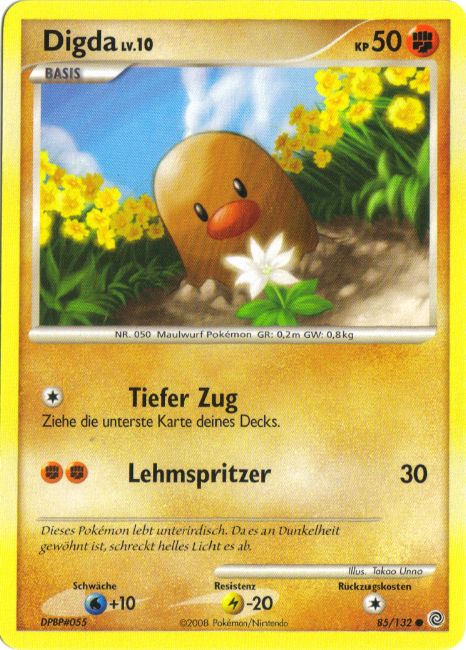 Digda 85 — Secret Wonders (German Pokémon TCG card)