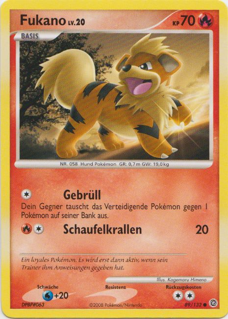 Fukano 89 — Secret Wonders (German Pokémon TCG card)