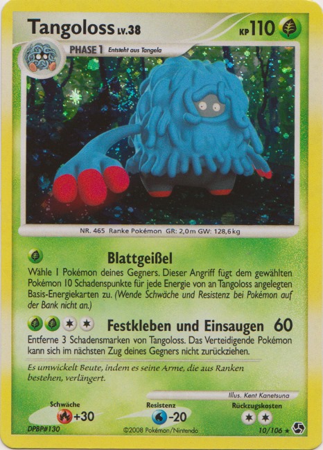 Tangoloss 10 — Great Encounters (German Pokémon TCG card)