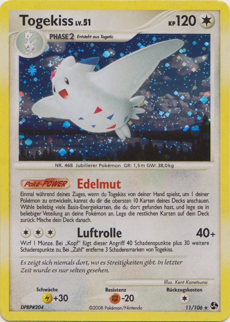 Togekiss 11 — Great Encounters (German Pokémon TCG card)