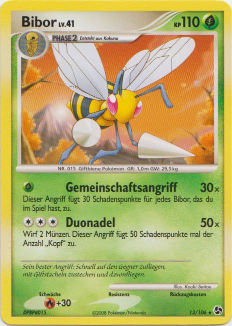 Bibor 13 — Great Encounters (German Pokémon TCG card)