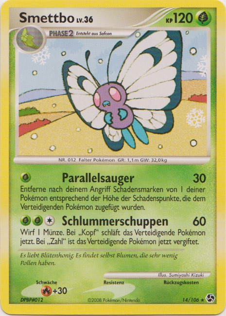 Smettbo 14 — Great Encounters (German Pokémon TCG card)
