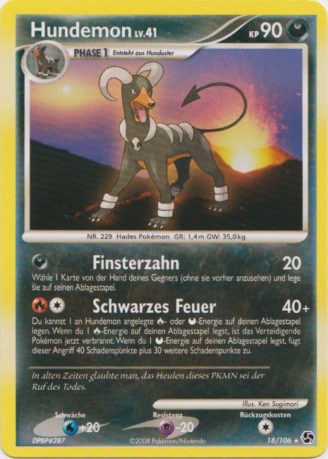 Hundemon 18 — Great Encounters (German Pokémon TCG card)